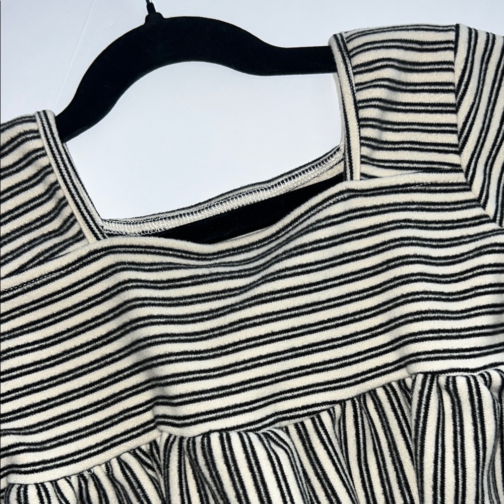 Vignette Black and White Striped Dress - Picture 4 of 9